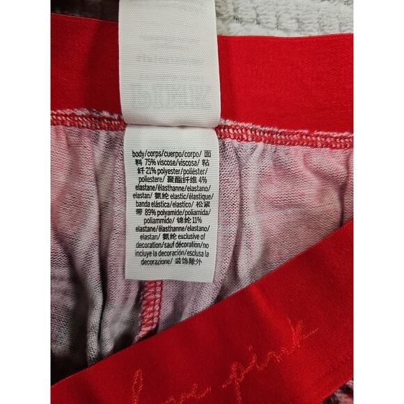Victorias Secret Pink Pajama Pants Womens Small Red Plaid Jogger Style Soft - Picture 5 of 7